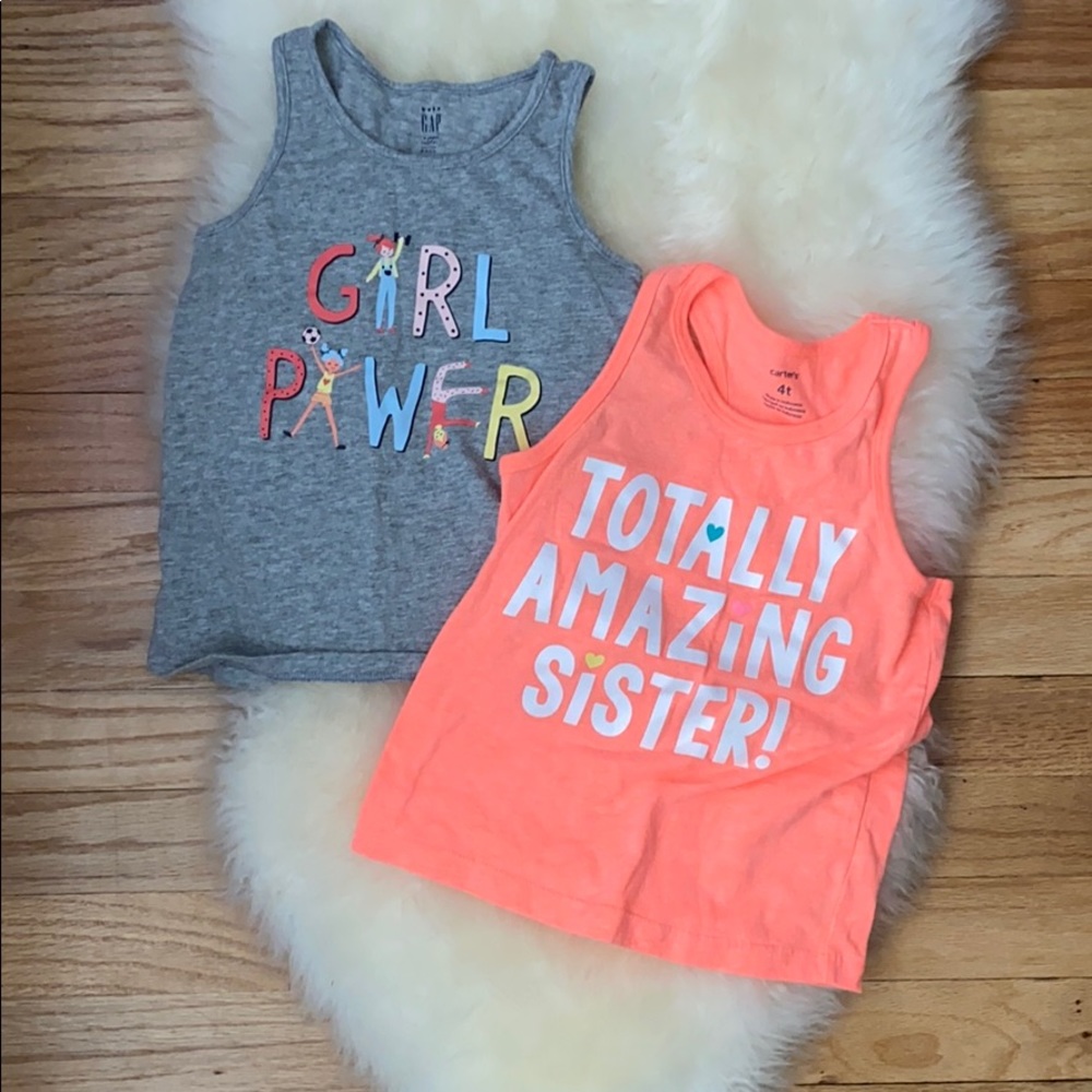 Two girls tanks tops